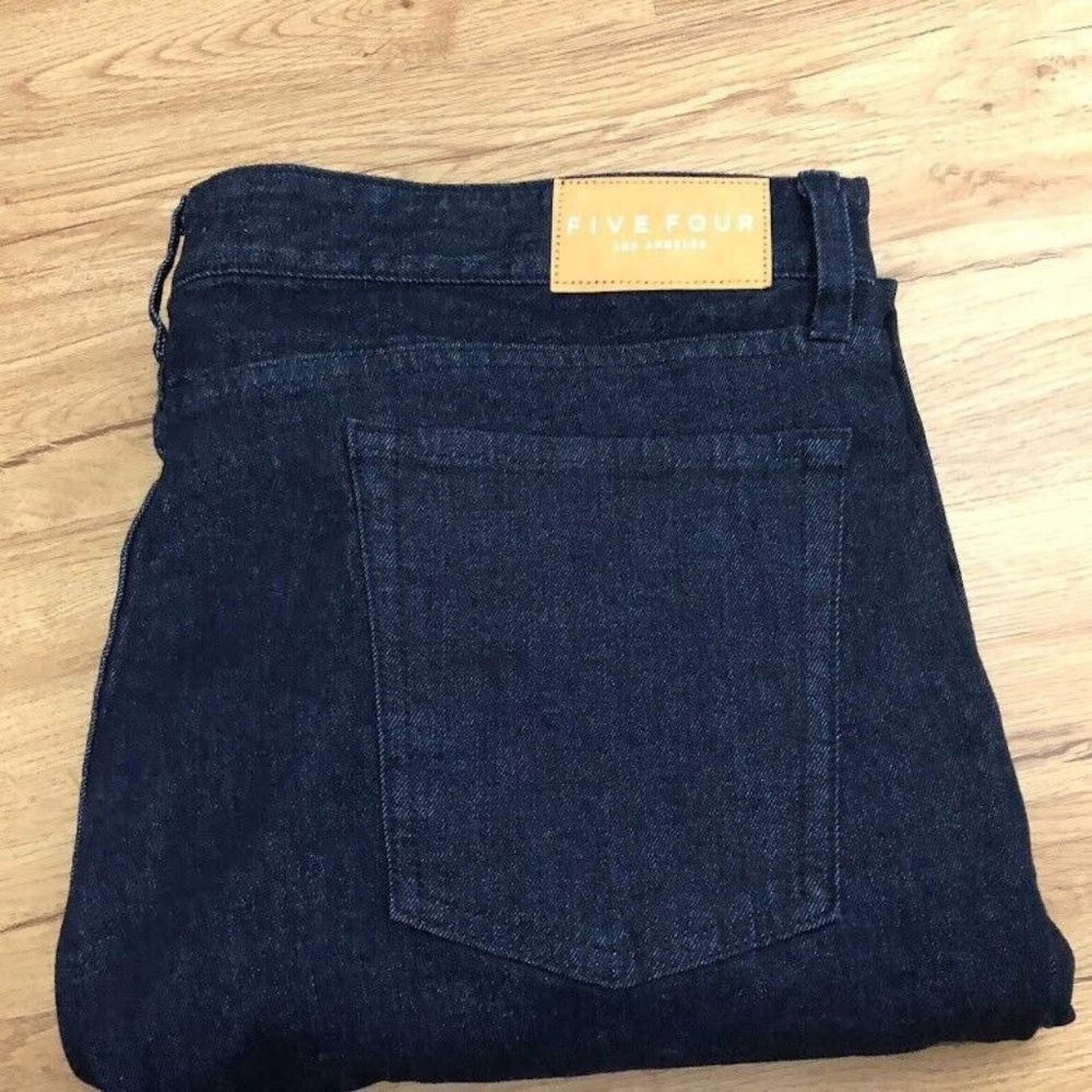 New Five Four Los Angeles Jeans Men's 40 Rinse Wash Straight Leg Back Pockets